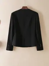 春夏用スタイリッシュデザインの無地ジャケットとフリル付きマーメイドスカート（セットアップ対応）