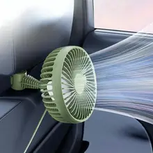 車用強力冷却ファン【USB接続・静音・大風力・後部座席用】