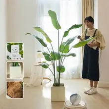 北欧風 大型フェイクグリーン 植物インテリア 【旅人蕉・天国の鳥・リビング用】
