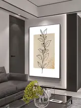 現代的なシンプルデザインの植物モチーフアートパネル【リビング・ダイニング・寝室用】