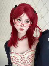 ロリータ風ロングウィッグ【中分・甘くてクールなデザイン】