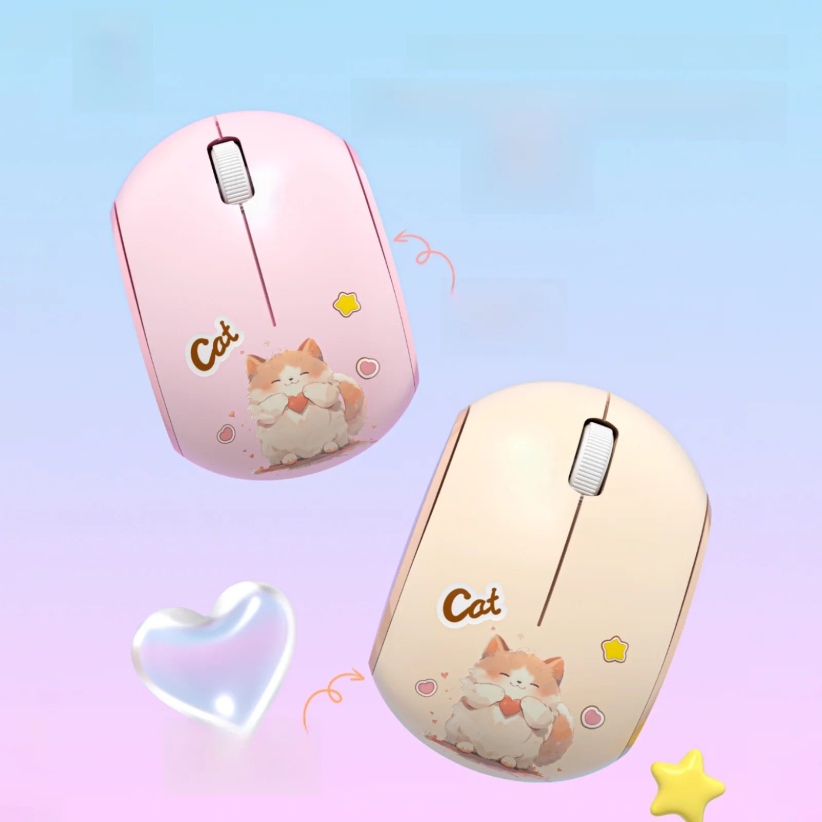 MOFii M9DM ワイヤレスマウス：2.4GHz＋Bluetooth対応の女性向け高スタイルデスクマウス