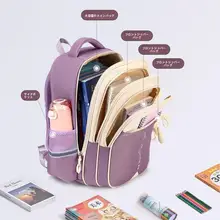 女の子用大容量防水リュックサック【軽量・肩への負担軽減・小学生向け・  三年生から六年生対応】（セットアップ対応）