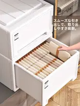 引き出し式収納ボックス【家庭用・厚手・衣類整理・プラスチック製】