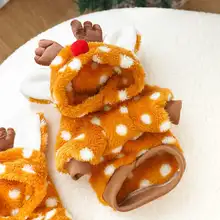 クリスマス衣装 犬 猫 秋冬 フリース   毛が抜けにくい かわいい 変身装 麋鹿 ビション フリーゼ フレンチブルドッグ ポメラニアン