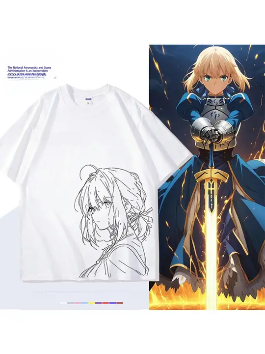 FGO アニメ デフォルメデザイン サーヴァントTシャツ【男女兼用・コットン製・短袖・夏用】