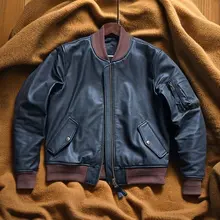 MA1フライトジャケット【輸入混合山羊皮・ショート丈・バイカー風】