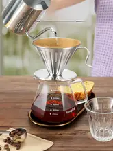 Mongdio V60 コーヒー抽出セット【ステンレスフィルター・シェアポット付き】