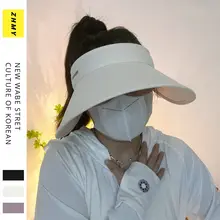 涼感 夏用 UVカット大つば空頂サンハット【防紫外線・自転車用】