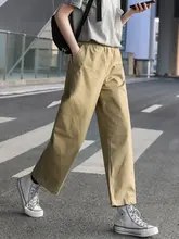 カーキ色 レディース カジュアルワークパンツ【秋冬用・ストレート・9分丈・大きいサイズ】