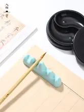 多機能筆置き【仿玉素材・書道用・学生向け】