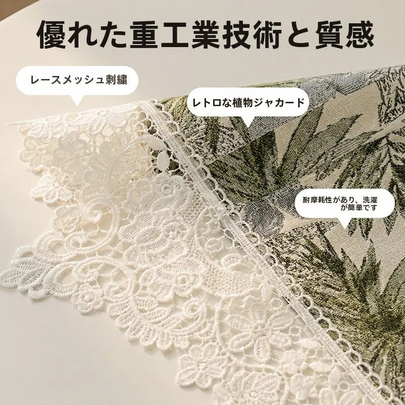 フレンチスタイルのビンテージテーブルクロス：レースデザインで高級感を演出