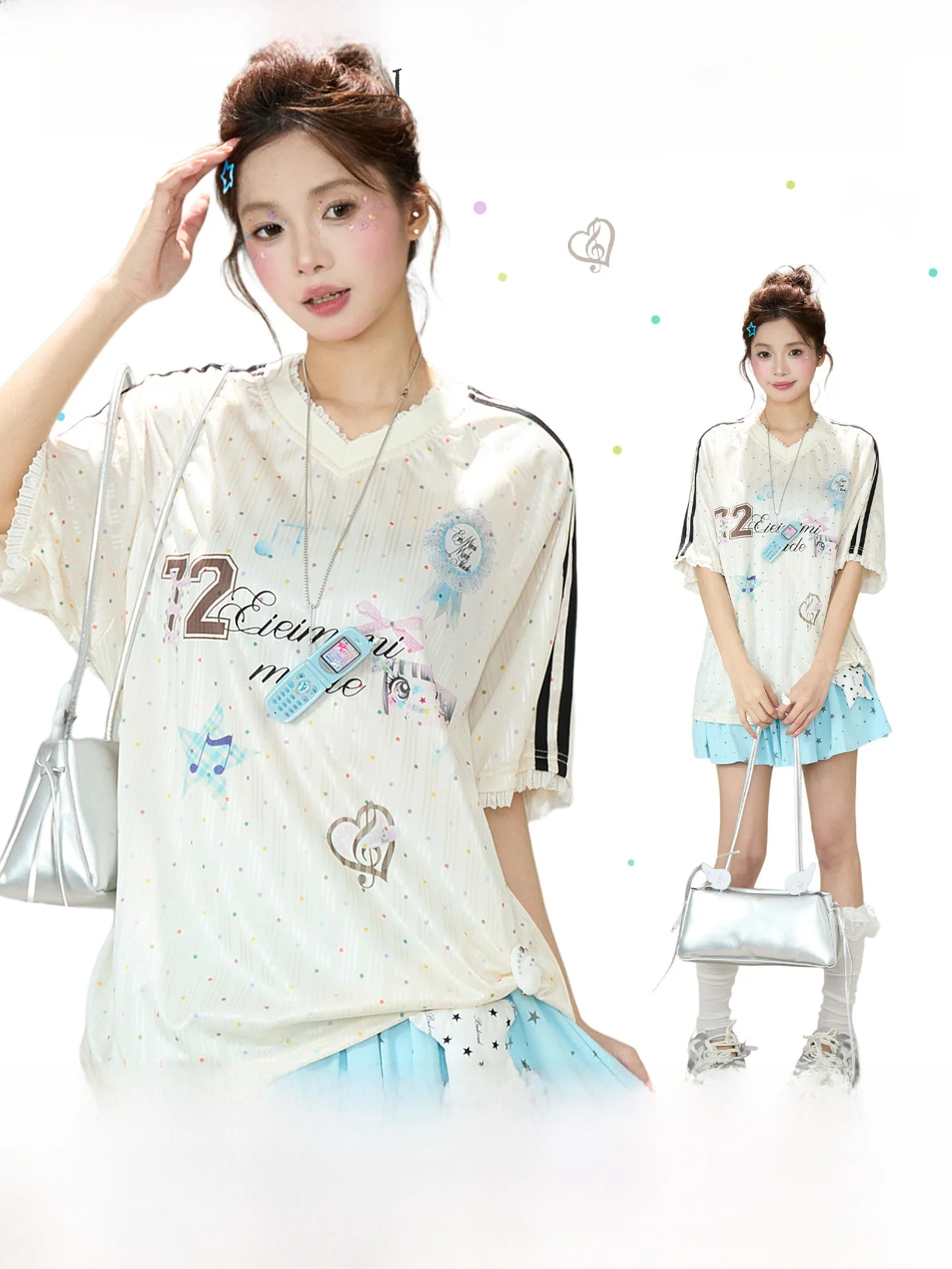 アイドルジャージ おすすめモデル：千禧印花Vネック短袖Tシャツの実用性と選定基準
