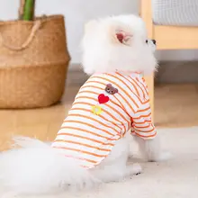 犬用夏服【かわいいクマのデコレーション・毛が抜けにくい・中小型犬用・タンクトップ】