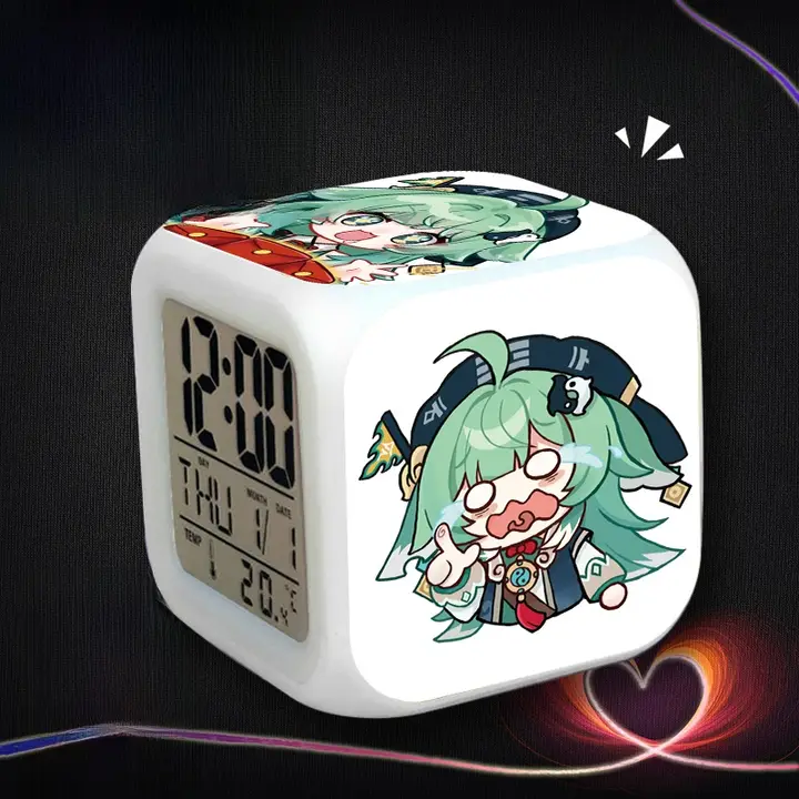 カラフルLED付きゲーム目覚まし時計【学生向け・誕生日プレゼントに最適】