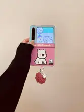 スマートフォンケース【折りたたみ式・全包タイプ・カラーアクセント・ユニークデザイン】