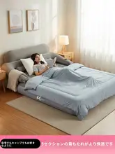家用エアマットレス【ダブル・厚手・簡易折りたたみ式】