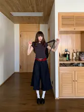 レトロアメリカン カラーラインストレー短袖Tシャツ【女性用・デザインフィット・夏用】