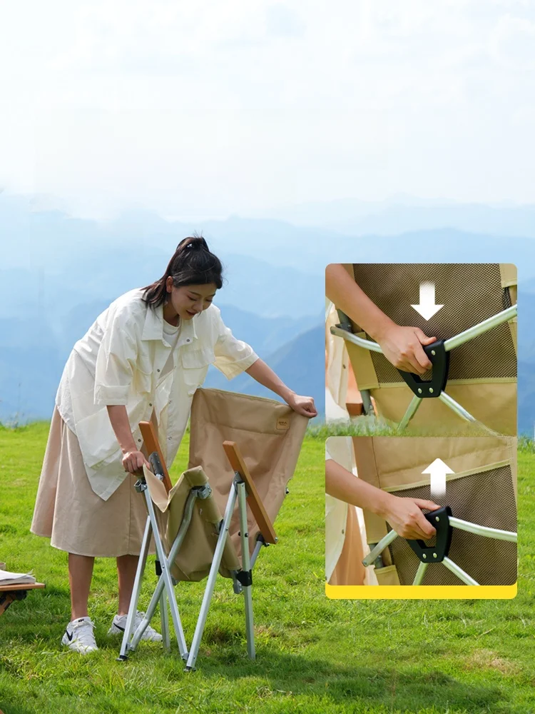 キャンプ道具を節約調達｜実際に使ってみた結果　アルミ合金製軽量高背折りたたみチェア