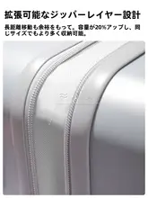 スーツケース レディース サイドオープン ファスナー式 キャリーバッグ 出張 トラベル 丈夫