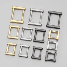 金属製ショルダーストラップ用調整リング【DIY用・四角形・ハードウェアアクセサリー】