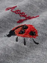 昆虫花柄刺繍のピーターパンカラータンクトップ【夏用・楽園シリーズ】