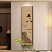 新中式玄関用装飾画【宋代美学・花卉デザイン・禅の雰囲気】