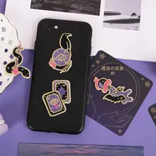 魔法学院シリーズ刺繍付きスカーフ用麻布バッグ【DIY装飾用・自粘布テープ】