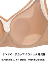極上の柔らかさの女性用 インビジブルブラ＆パンティ【薄型三明治カップ・大きい胸をすっきり見せる】（セットアップ対応）
