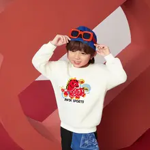 赤いスウェットシャツ【子供用・春用・祝祭向け】（セットアップ対応）
