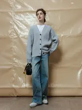 トルコ製デニムコットンのトレンドバギーパンツ【スタイリッシュなシルエット】