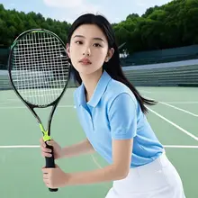 短袖ポロシャツ【女性用・速乾・テニスウェア・襟付き】