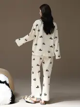 赤ちゃん用コットン製スリーパー【春秋用・長袖・甘いデザイン・外出対応・ホームウェア】（セットアップ対応）