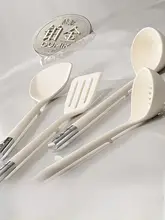 DUMIK 耐熱性シリコン製調理器具【フライパン用フライ返し・スプーン・お玉・こし器】