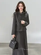 春向け フレンチスタイルの上品な二部式コーディネート【ジャケット・スカート】（セットアップ対応）