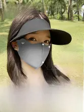 UVカット女性用口元マスク【3D立体・全顔覆う・アイスシルク素材・夏用】