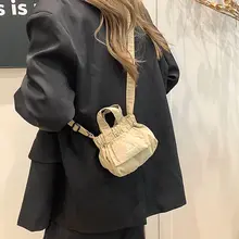 折りたたみ可能な小型バッグ【女性向け・手提げ・ショルダー・バケットバッグ・ユニークデザイン】