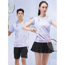 男女兼用 バドミントン用ニット半袖Tシャツ【スポーツウェア・通気性・快適】