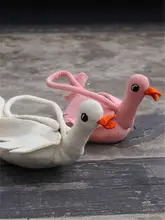 ショルダーバッグ 羊毛フェルト 手作り ガチョウ かわいい ユニーク