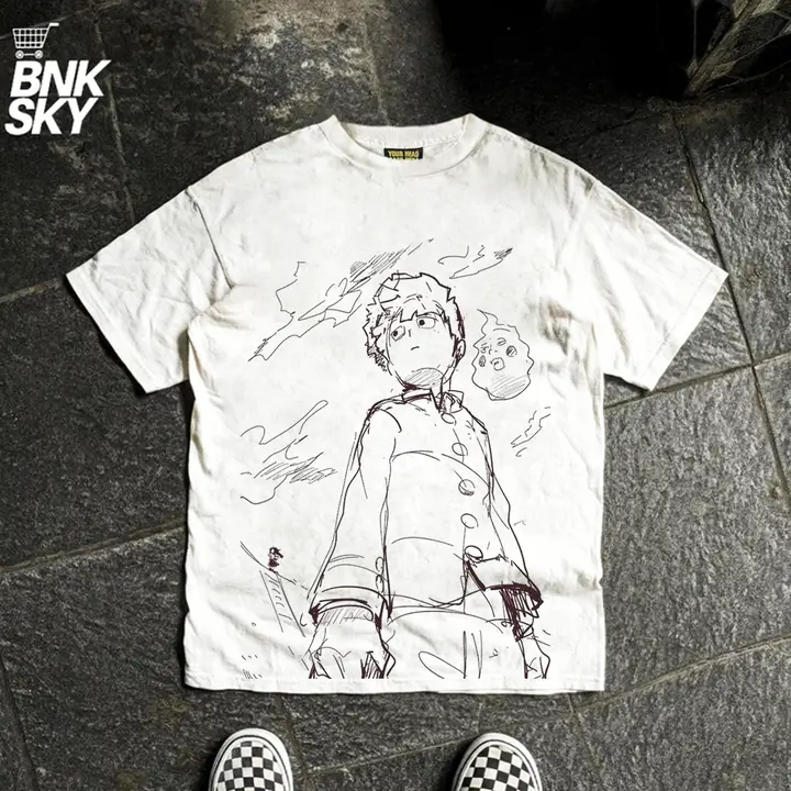 熱血アニメデザイン 正肩版 半袖Tシャツ【透湿性・コットン素材】