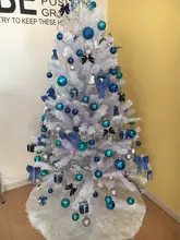 クリスマスツリー用スカート【純白・長毛フリース・装飾マット】
