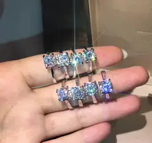 モーサナイトリング【牛頭デザイン・四爪タイプ・純銀製】