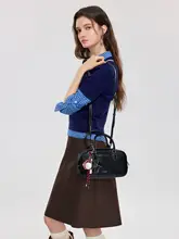 ボストン型ハンドバッグ【女性用・パウダーピンク・クッションデザイン】