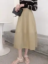 花苞デザインのハイウエストスカート【コムスタイル・ミディ丈・大きなフレア】（セットアップ対応）