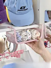 深型クローゼットに最適な吊り下げ収納バスケット【化粧品・ヘアゴム・アクセサリー用】