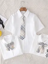 夏用のショートスリーブ白シャツ【学生向け・制服スタイル】