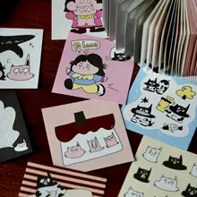 付箋ブロック メモブロック 10デザイン 10枚 オリジナルIPイラスト hohoとにゃんこ 手帳デコ 「HOHO」