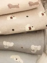 二重ガーゼ使用のベビー用寝具【コットン100%・洗濯可能・皺加工】（セットアップ対応）
