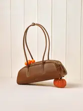 真皮製 腋下バッグ【植鞣革・手提げタイプ・シンプルデザイン】