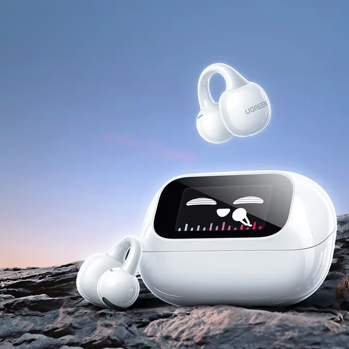 ワイヤレスBluetoothイヤフォン【クリップ式・タッチスクリーン・オフィス用】
